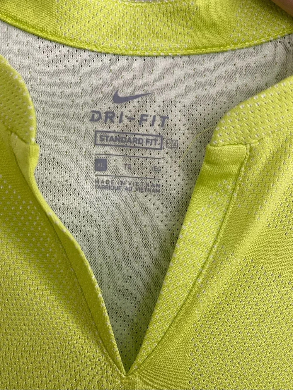 Nike Neon Yellow Performance Short Sleeve Top - Golf & more!